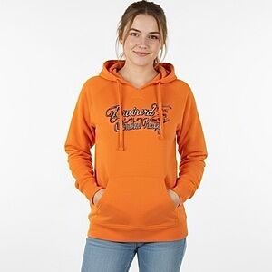 Woman’s Brainerd Minnesota International Raceway Orange Pullover Hoodie —  XL